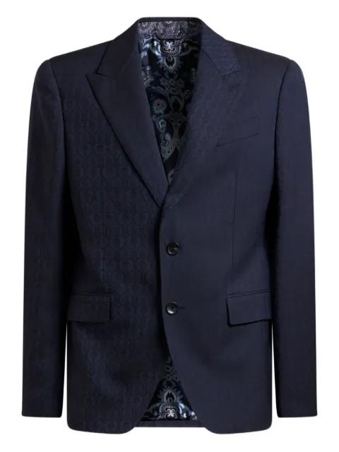 jacquard wool blazer by ETRO