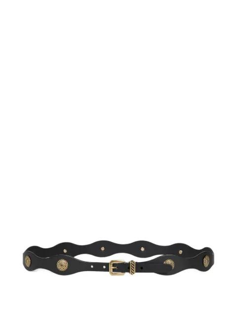 jewel studs leather belt by ETRO