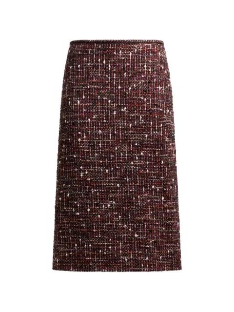 knee-length cotton tweed skirt by ETRO
