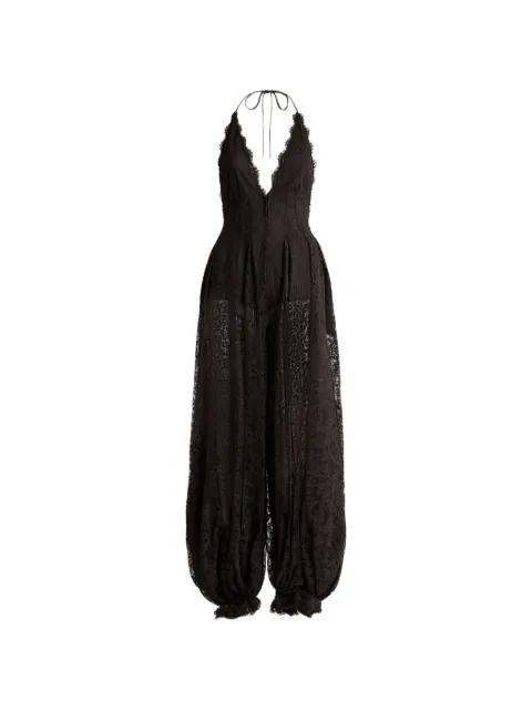 lace jumpsuit with paisley motif by ETRO