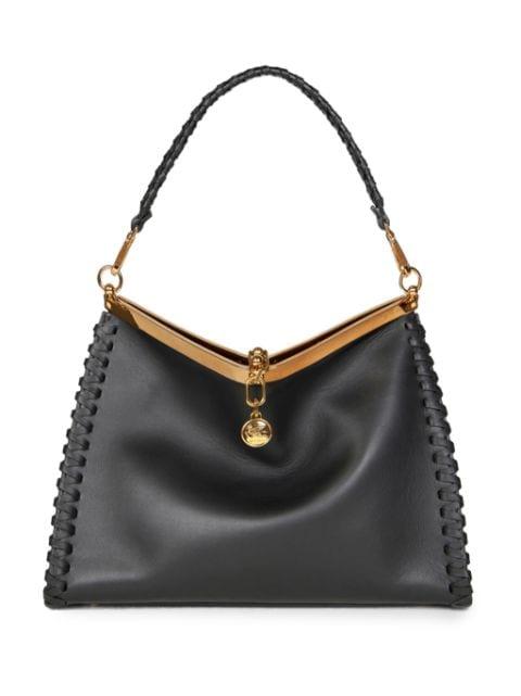 large Vela leather shoulder bag by ETRO