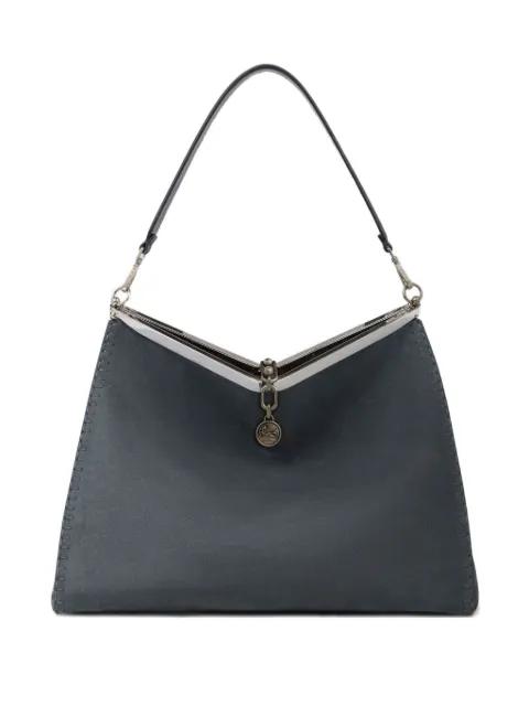 large Vela nubuck-leather tote bag by ETRO