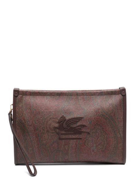 latge arnica pouch with Pegaso detail by ETRO