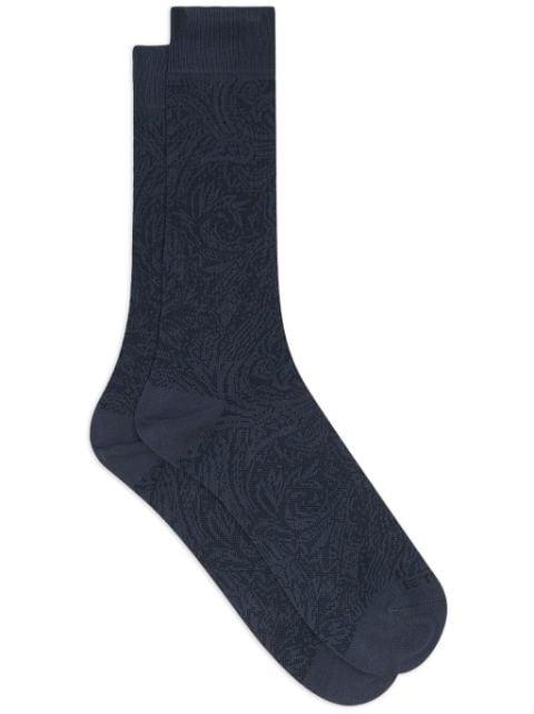 leafy jacquard socks by ETRO