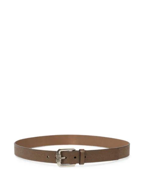 leather belt with engraved motif by ETRO
