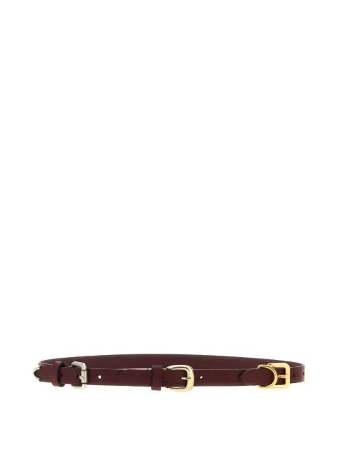 leather buckle belt by ETRO