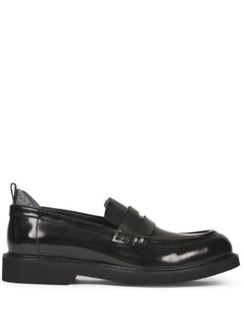 leather penny loafers by ETRO