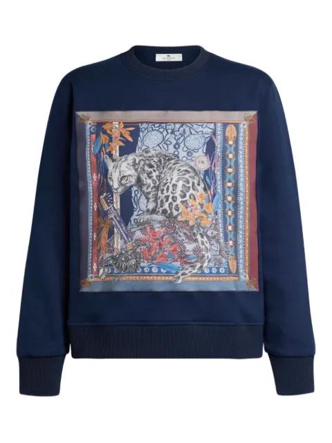 leopard-print sweatshirt by ETRO