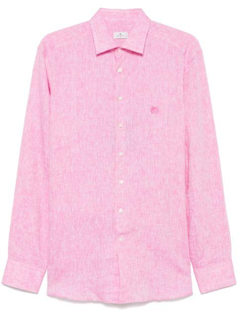 linen shirt with Pegaso by ETRO