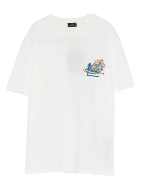 lodo-detail T-shirt by ETRO