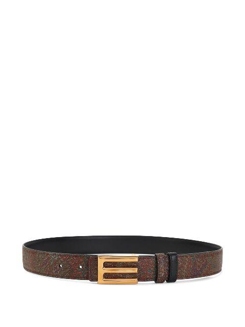 logo-buckle belt by ETRO