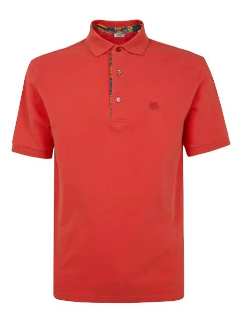 logo-detail short-sleeve polo shirt by ETRO
