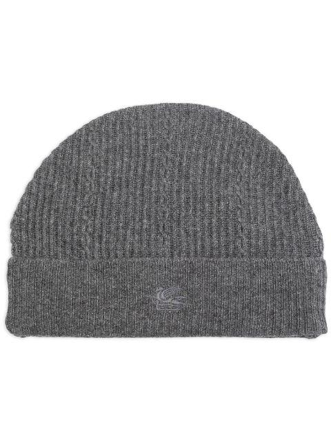 logo-embroidered beanie by ETRO