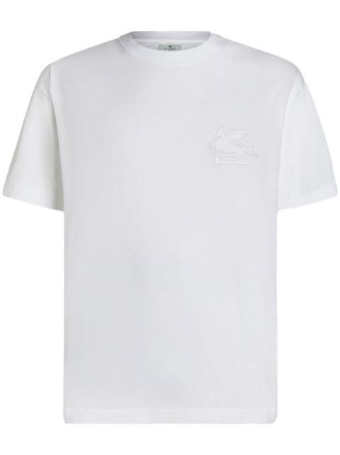 logo-embroidered cotton T-shirt by ETRO