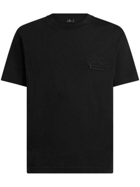 logo-embroidered cotton T-shirt by ETRO