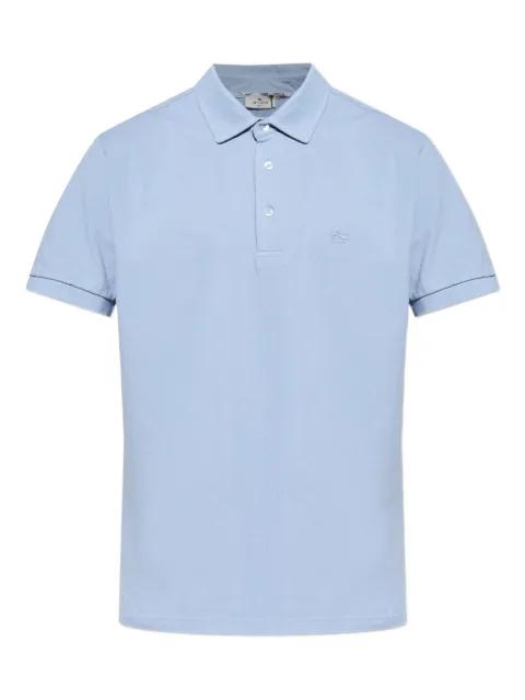 logo-embroidered cotton polo shirt by ETRO