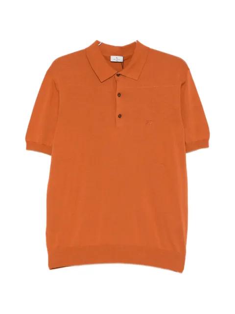 logo-embroidered polo shirt by ETRO