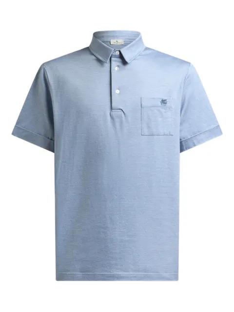 logo-embroidered polo shirt by ETRO