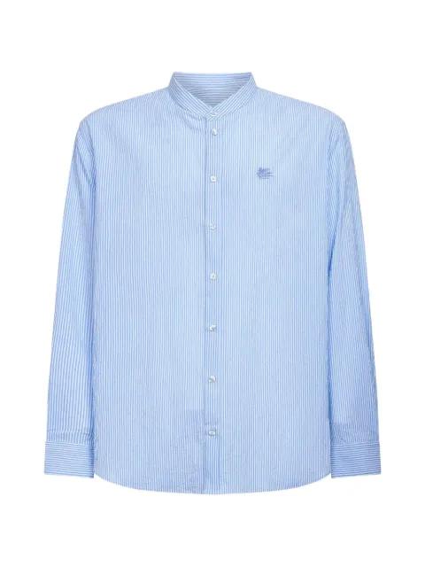 logo-embroidered shirt by ETRO