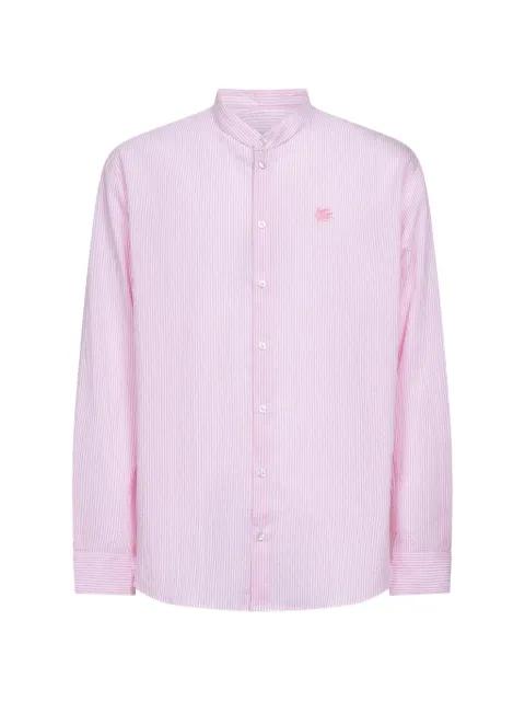 logo-embroidered striped-pattern shirt by ETRO