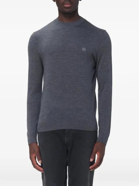 logo-embroidered sweater by ETRO