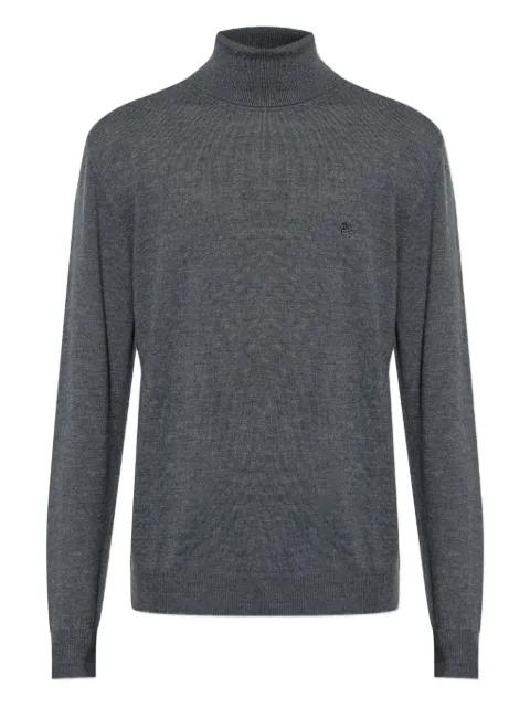 logo-embroidered turtleneck sweater by ETRO