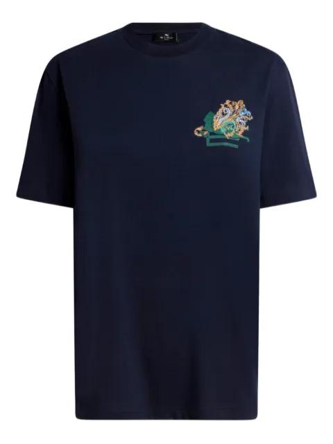 logo-embroidery T-shirt by ETRO
