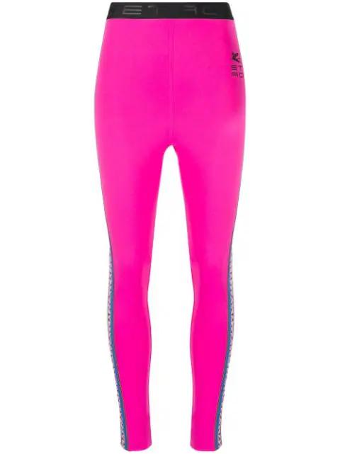 logo-print leggings by ETRO