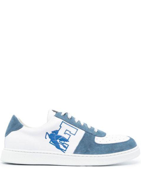 logo-print panelled sneakers by ETRO