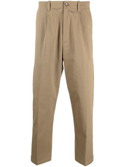 logo straight-leg trousers by ETRO