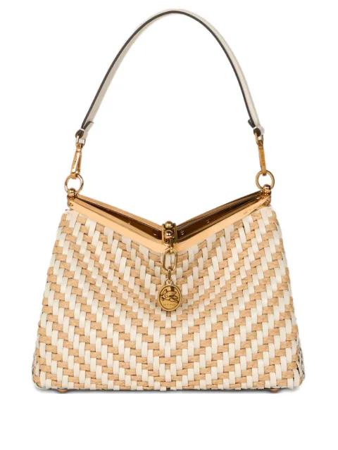 medium Vela woven leather shoulder bag by ETRO