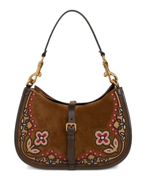 medium suede Pony bag with embroidery by ETRO