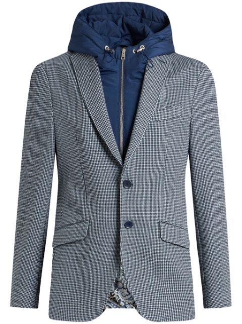 micro check-pattern blazer by ETRO