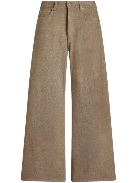mid-rise wide-leg jeans by ETRO