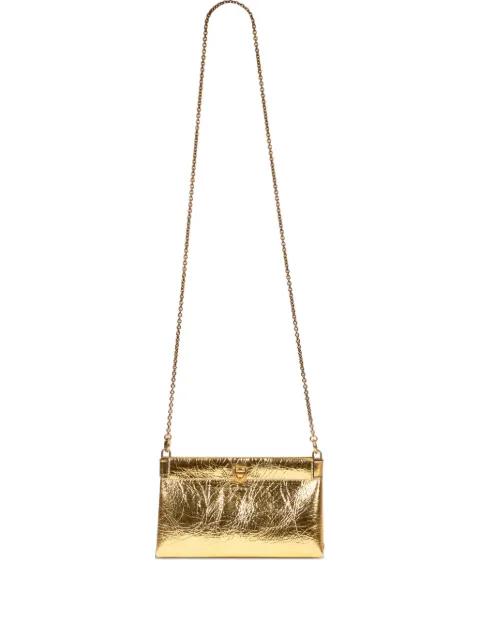 mini leather clutch talk with chain shoulder strap by ETRO