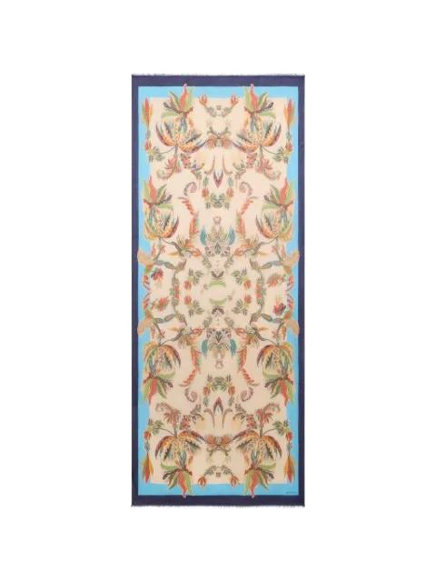 modal and cashmere scarf with paisley foliage motif by ETRO