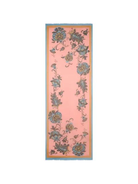 modal-blend scarf with floral motif by ETRO