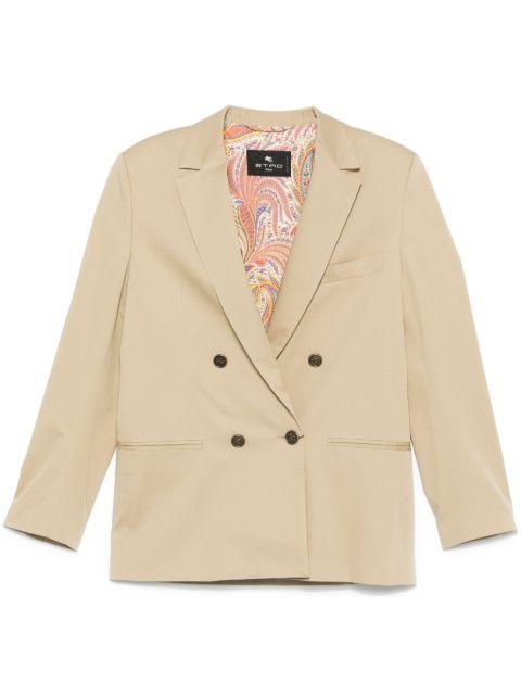 notched-lapels blazer by ETRO