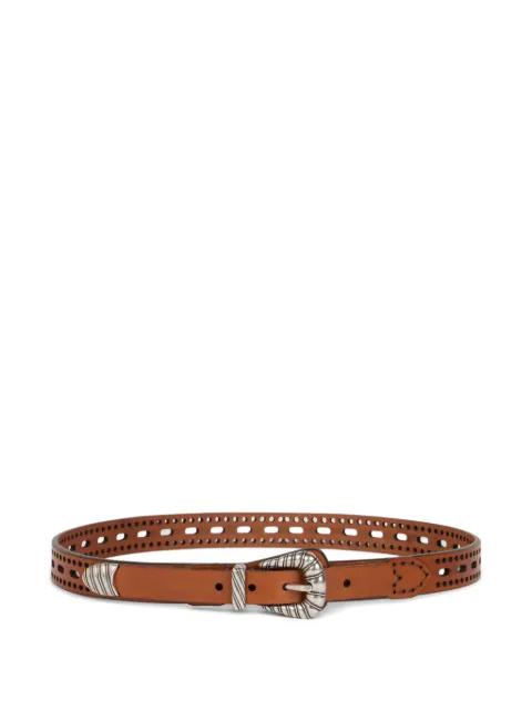 openwork leather belt by ETRO