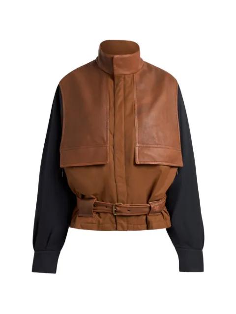 padded bomber jacket with contrasting sleeves by ETRO