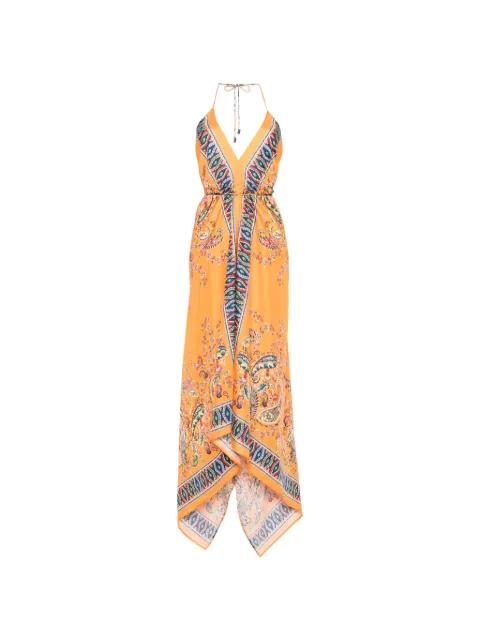 paisley V-neck midi dress by ETRO