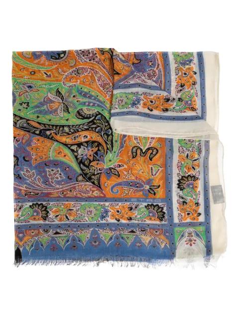 paisley border scarf by ETRO