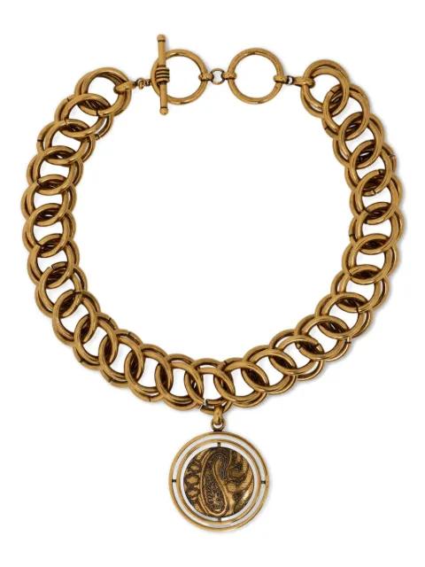 paisley-button chain necklace by ETRO