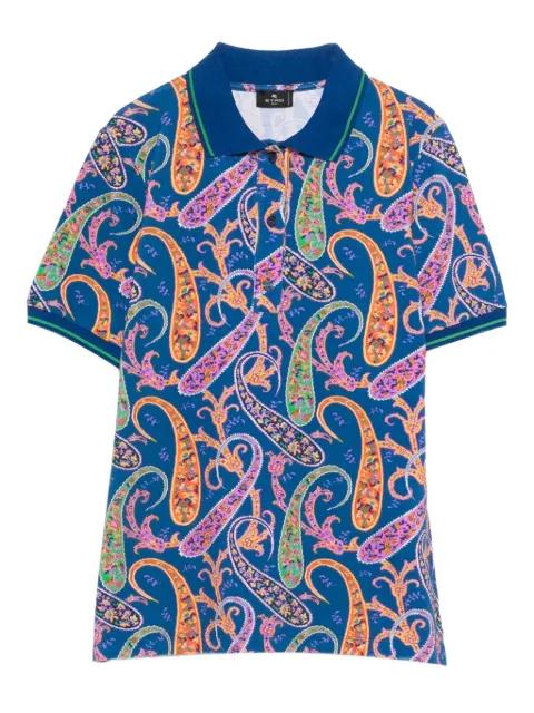 paisley collared polo top by ETRO