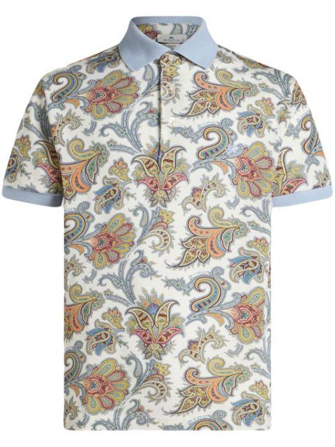 paisley cotton polo shirt by ETRO