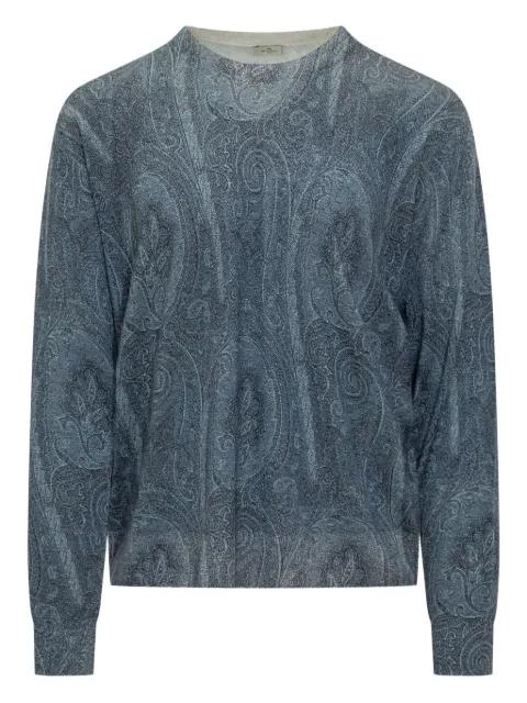 paisley crew-neck sweater by ETRO