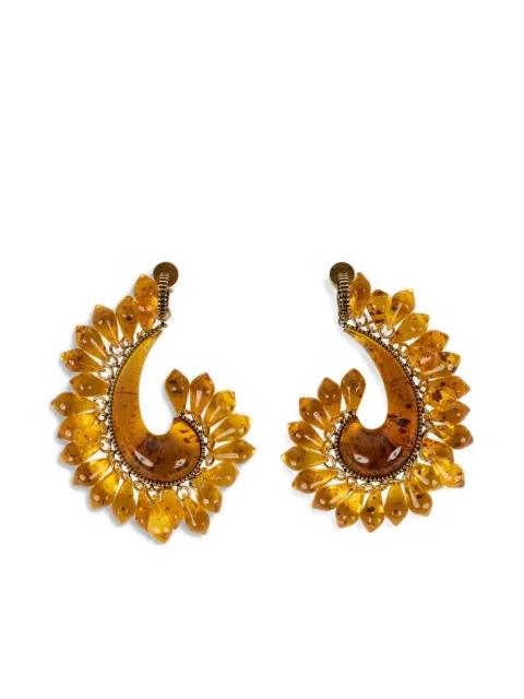 paisley earrings with droplets by ETRO