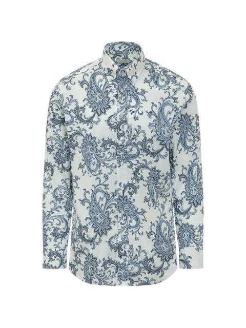 paisley embroidered logo shirt by ETRO