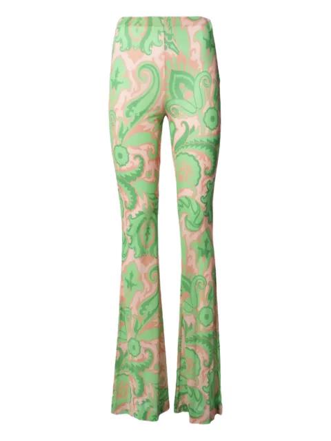 paisley flared trousers by ETRO