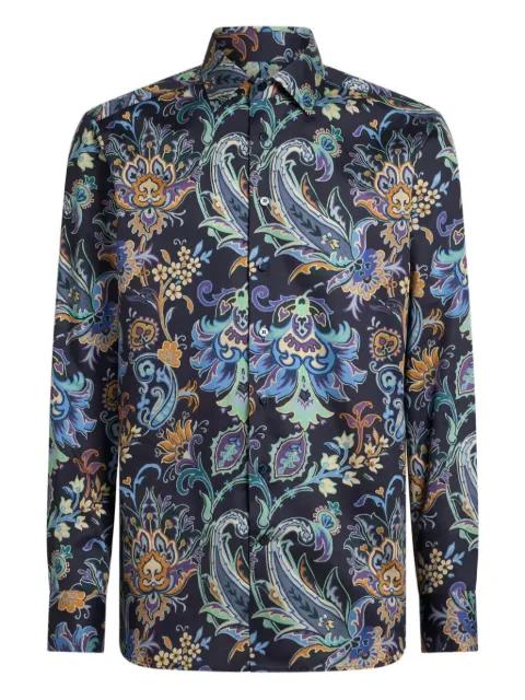 paisley floral long-sleeves shirt by ETRO